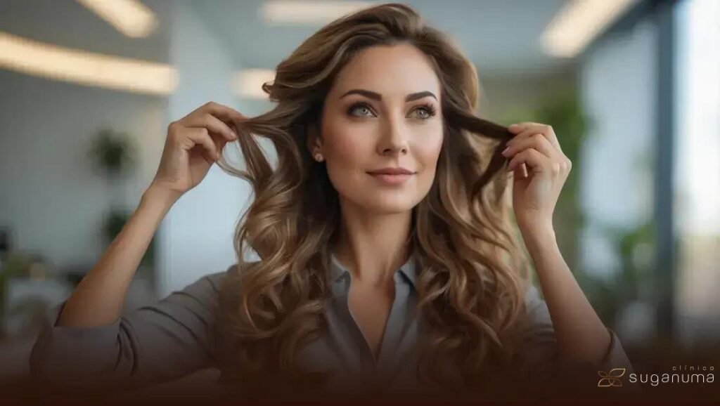 Combinação minoxidil tópico e oral com tecnologias de estímulo a laser