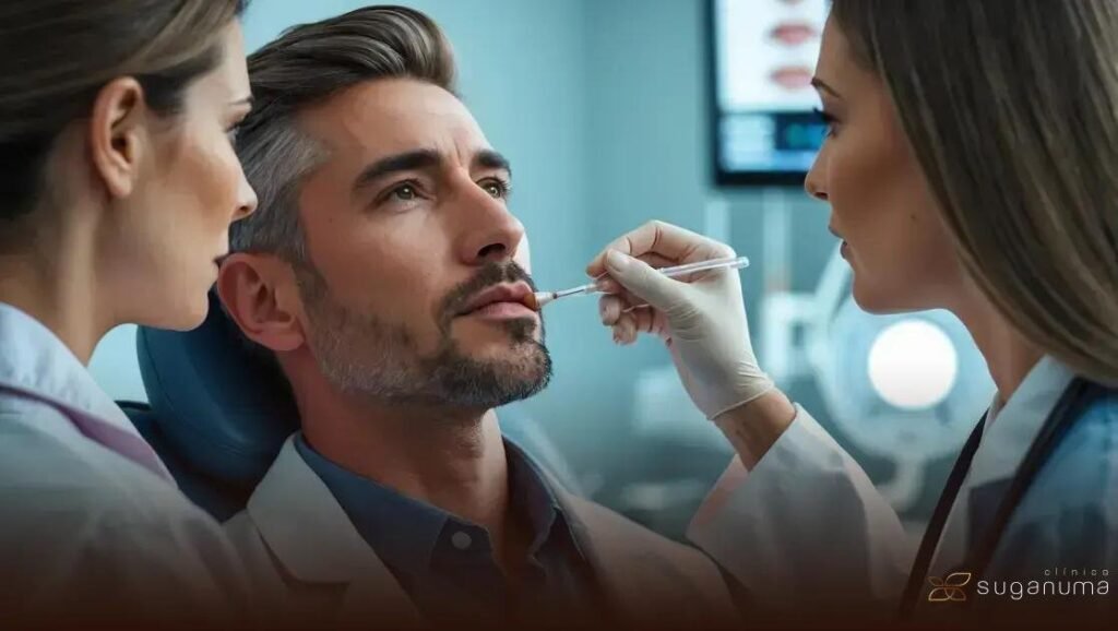 Preenchimento Labial em Homens: Técnica e Naturalidade