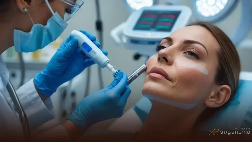 Código de barras labial: suavização de rugas finas com pontos MD Codes