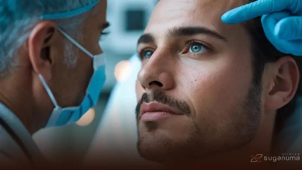 Rinomodelação em homens: contorno natural mantendo traços fortes